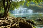 Die herrlichen wasserfalle des nationalparks krka