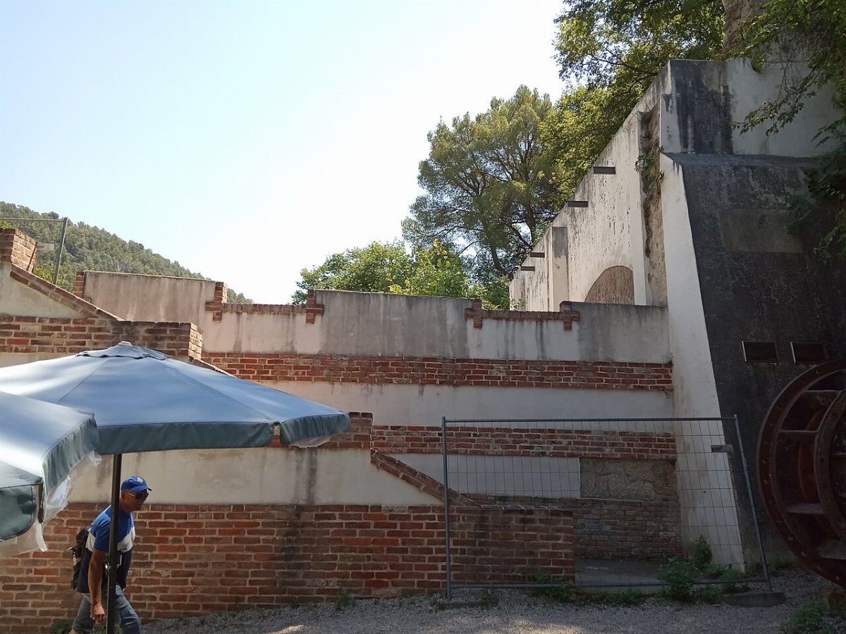 Uberreste des wasserkraftwerks krka jaruga skradin